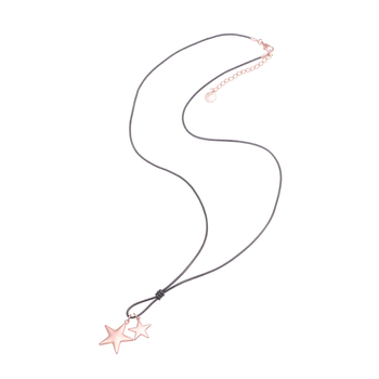 Necklace stars <br>taupe-rosegold